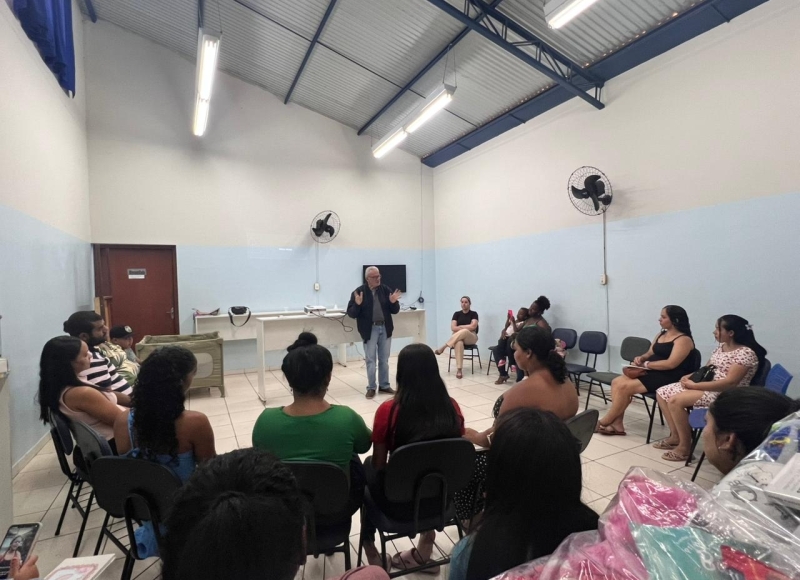 Saúde promove segundo encontro de gestantes com foco em nutrição e saúde bucal