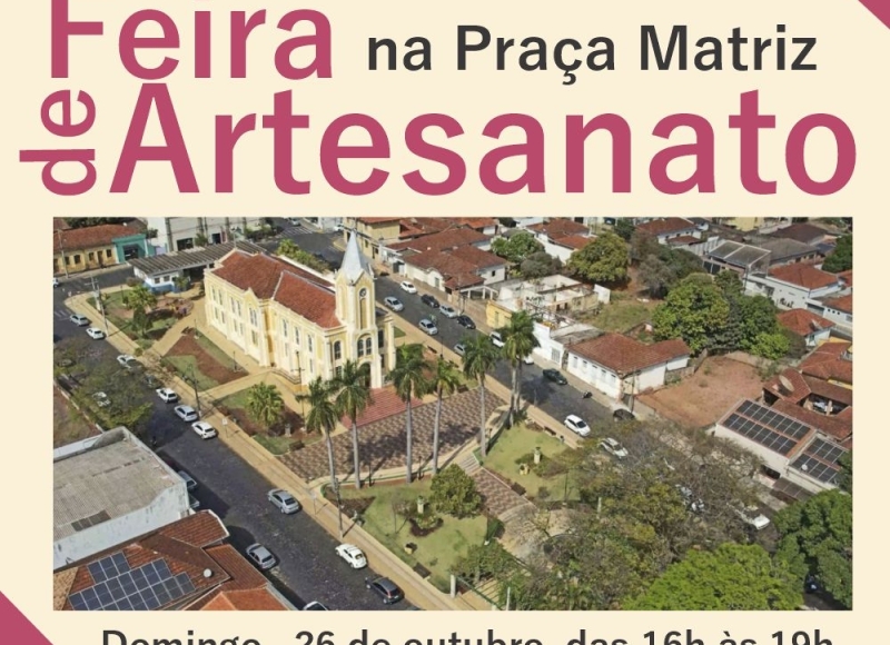Feira de Artesanato movimenta a Praça Matriz neste domingo