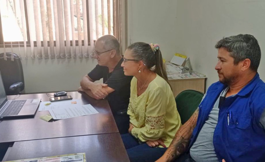 Defesa Civil de Santa Rosa de Viterbo se reúne com o Gaema para discutir ações de prevenção às queimadas