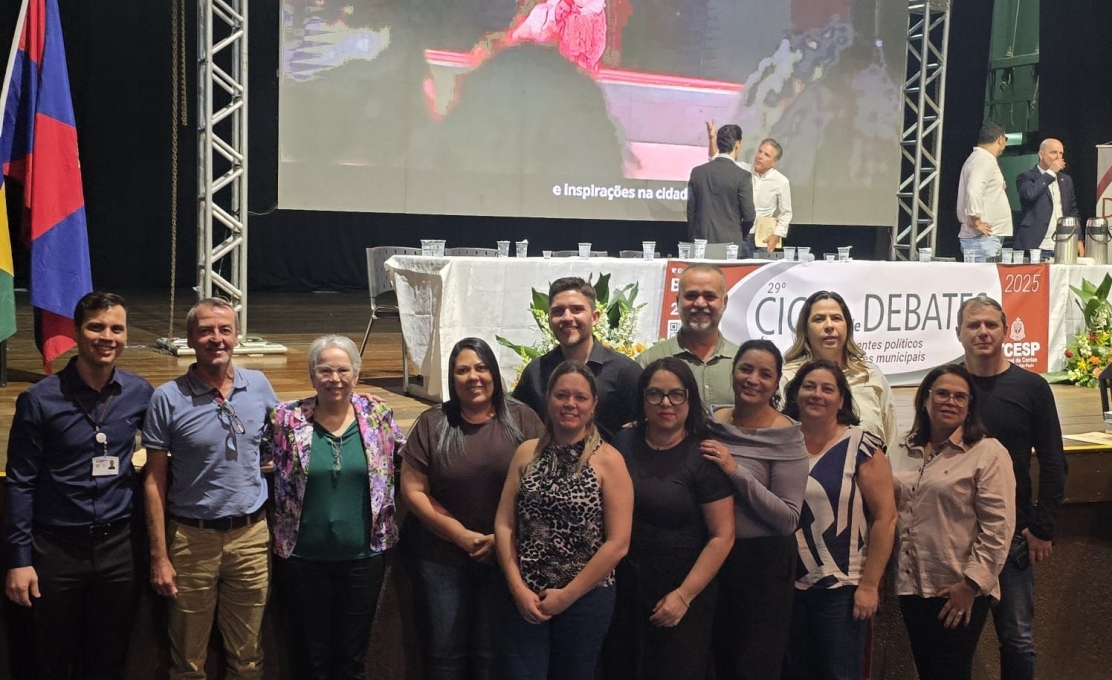 Servidores do Município de Santa Rosa de Viterbo participam do 29º Ciclo de Debates do TCESP, em Batatais