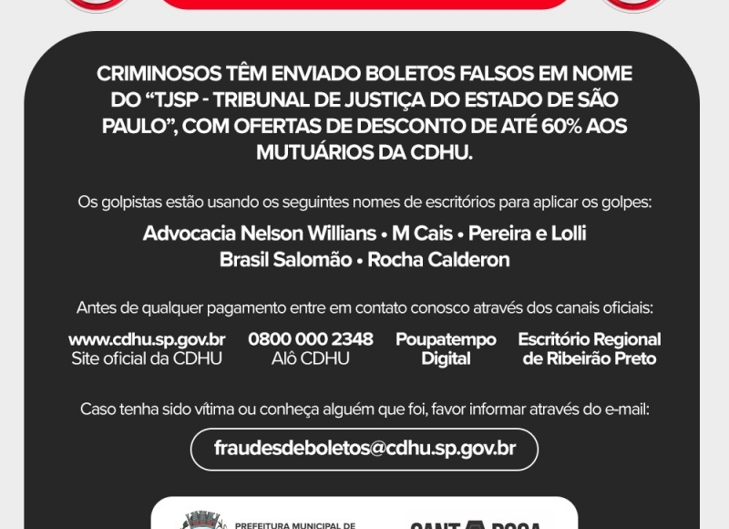 ALERTA DE SEGURANÇA