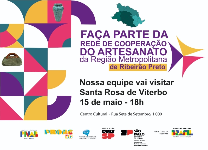 CONVITE AOS ARTESÃOS DE SANTA ROSA DE VITERBO