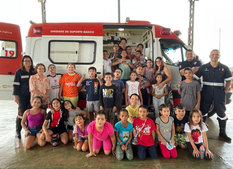 Projeto SAMU nas Escolas: Socorristas levam conhecimento e cidadania para alunos da EMEF Lourdes Pereira Massaro