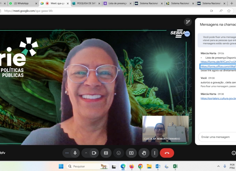 Gestora Cultural da Prefeitura participa de Trilha do SEBRAE para fortalecimento das Políticas Culturais