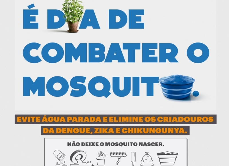 Com atitudes simples todos podem colaborar na luta contra a Dengue. 