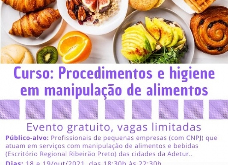 Curso ensina boas práticas na manipulação de alimentos