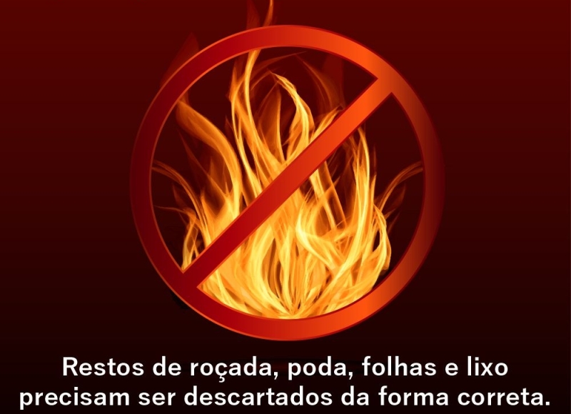 Nada de Queimadas! Fogo no Quintal ou em Terreno é Proibido!