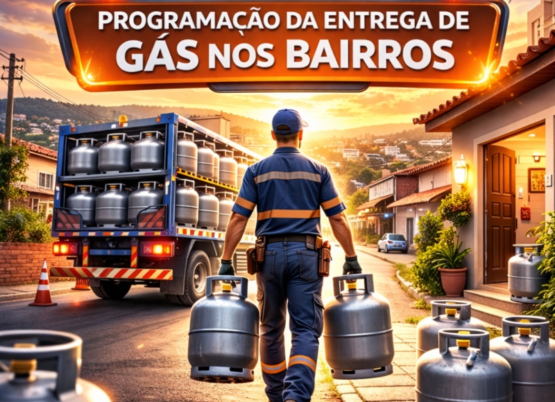 ATENÇÃO SERVIDOR PÚBLICO: CONFIRA A PROGRAMAÇÃO DA ENTREGA DE GÁS NOS BAIRROS