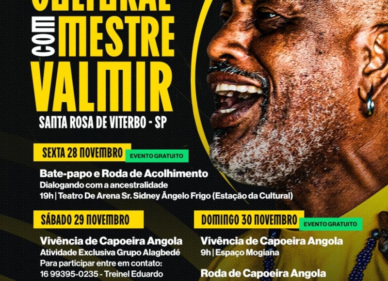 Novembro Cultural com Mestre Valmir em Santa Rosa de Viterbo