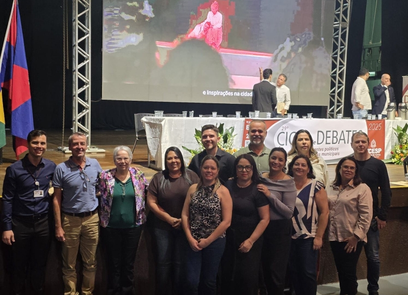 Servidores do Município de Santa Rosa de Viterbo participam do 29º Ciclo de Debates do TCESP, em Batatais