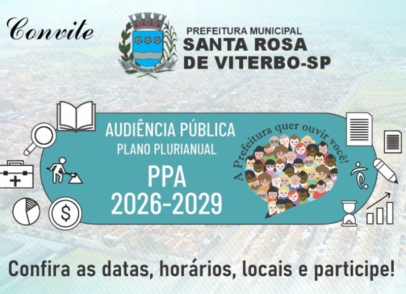 Segunda audiência sobre o PPA 2026-2029  acontece amanhã, na ETEC