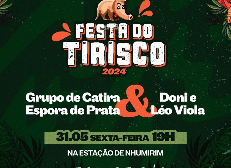 Programação em dose dupla nesta sexta-feira na Festa do Tirisco