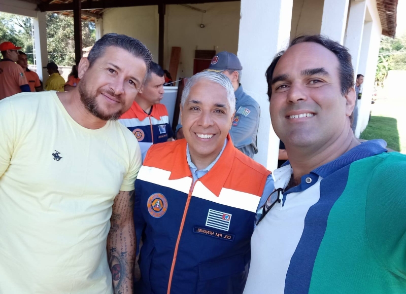 Agentes da Defesa Civil de Santa Rosa de Viterbo participam de simulado para Gestão de Incêndios Florestais