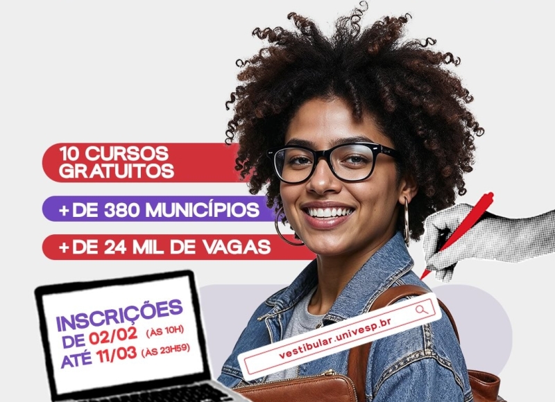 Inscrições do Vestibular Univesp 2026 vão até 11 de março